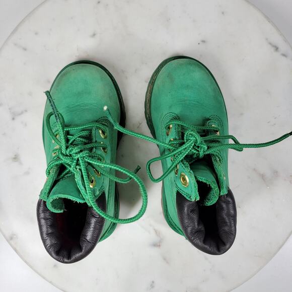 Timberland Limited Edition Boot Toddler 7 Celtics Kelly Green Classic Waterbuck - Picture 12 of 16